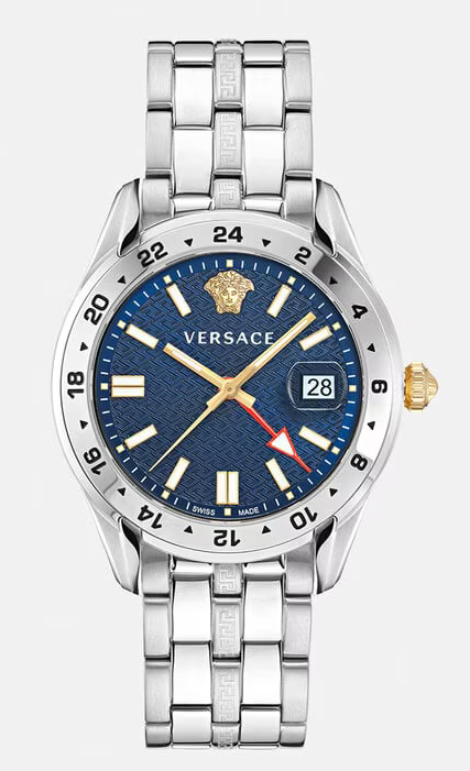 Review Fake Versace Greca Time Gmt Watch PVE7C005-P0023 luxury watch